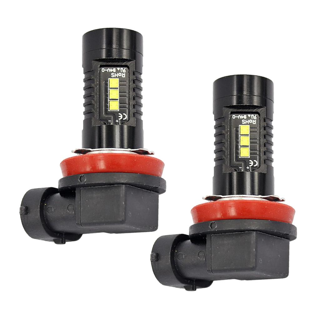 Auto 12 LED Fog Headlight Bulb Hi/Lo Beam Lamp H8/H11 6000k