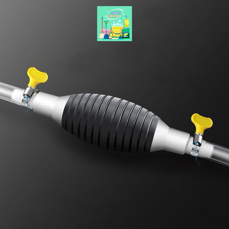 Dụng cụ bơm hút xăng dầu, chất lỏng bóp tay cao cấp tặng kèm van khoá - TT774