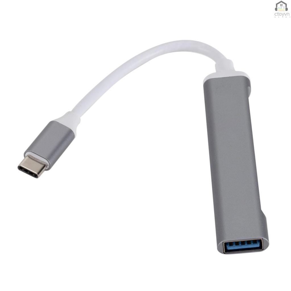 Hub chia 4 cổng USB 3.0 C809 bằng hợp kim nhôm tốc độ cao cho máy tính/điện thoại