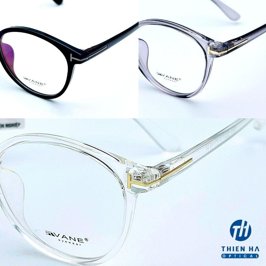 Gọng kính mắt THIÊN HÀ OPTICAL dáng oval mèo chất liệu nhựa dáng tròn nhiều màu VANE 12313