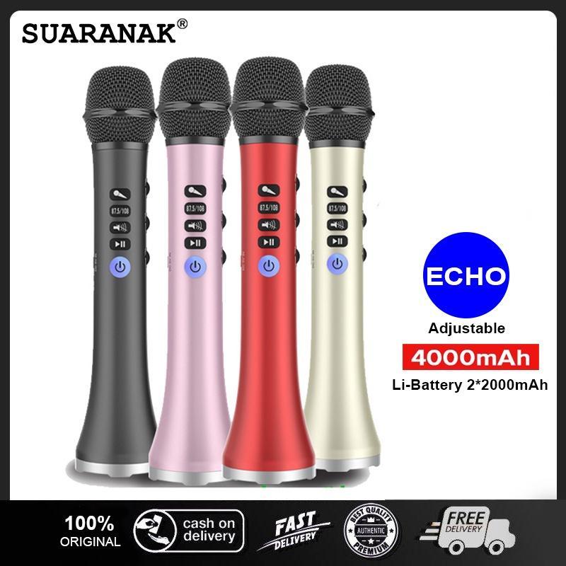 Micro Karaoke không dây Loa Bluetooth 2in1 Cầm tay Hát & Ghi âm Máy nghe nhạc KTV di động cho IOS / Android
