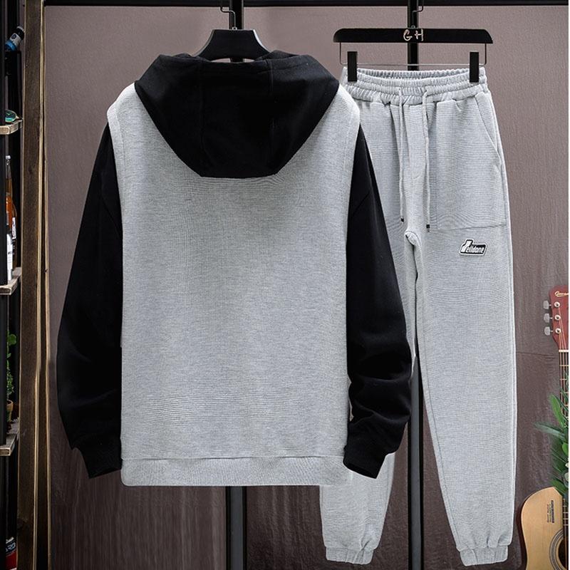 Set Bộ Nỉ Nam Áo Hoodie Gile Phối Tay Dài In Số Kèm Quần Jogger Phong Cách Thể Thao Thời Trang Zenkonu QA NAM 131