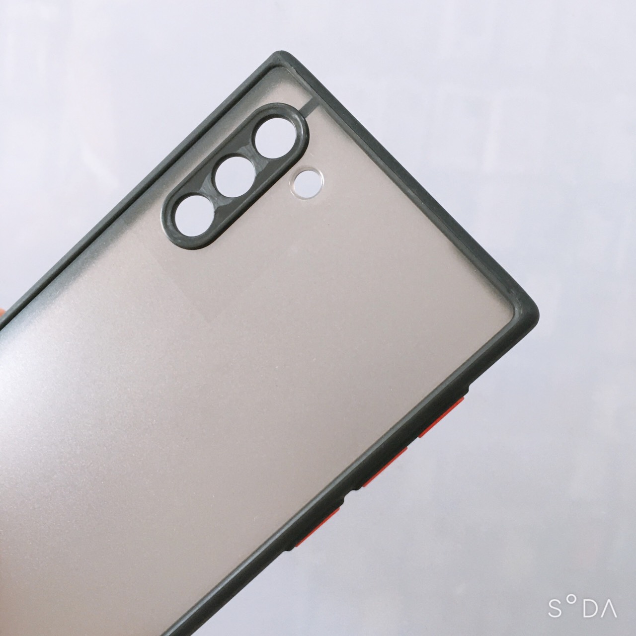 Ốp lưng nhám mờ viền màu chống sốc dành cho Samsung Note 10
