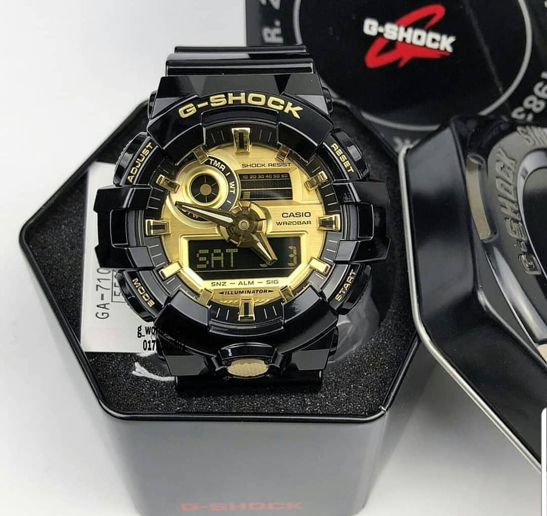 Đồng hồ nam dây nhựa Casio G-SHOCK GA-710GB-1ADR