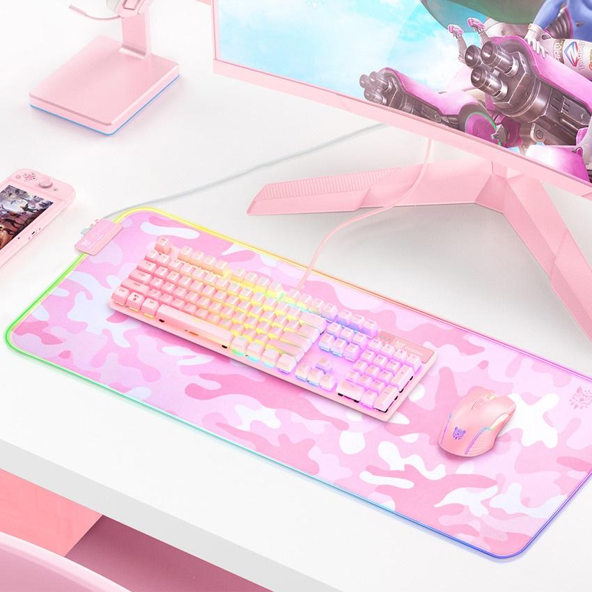 Tấm lót chuột chơi game Onikuma G5 80*30cm có đèn RGB
