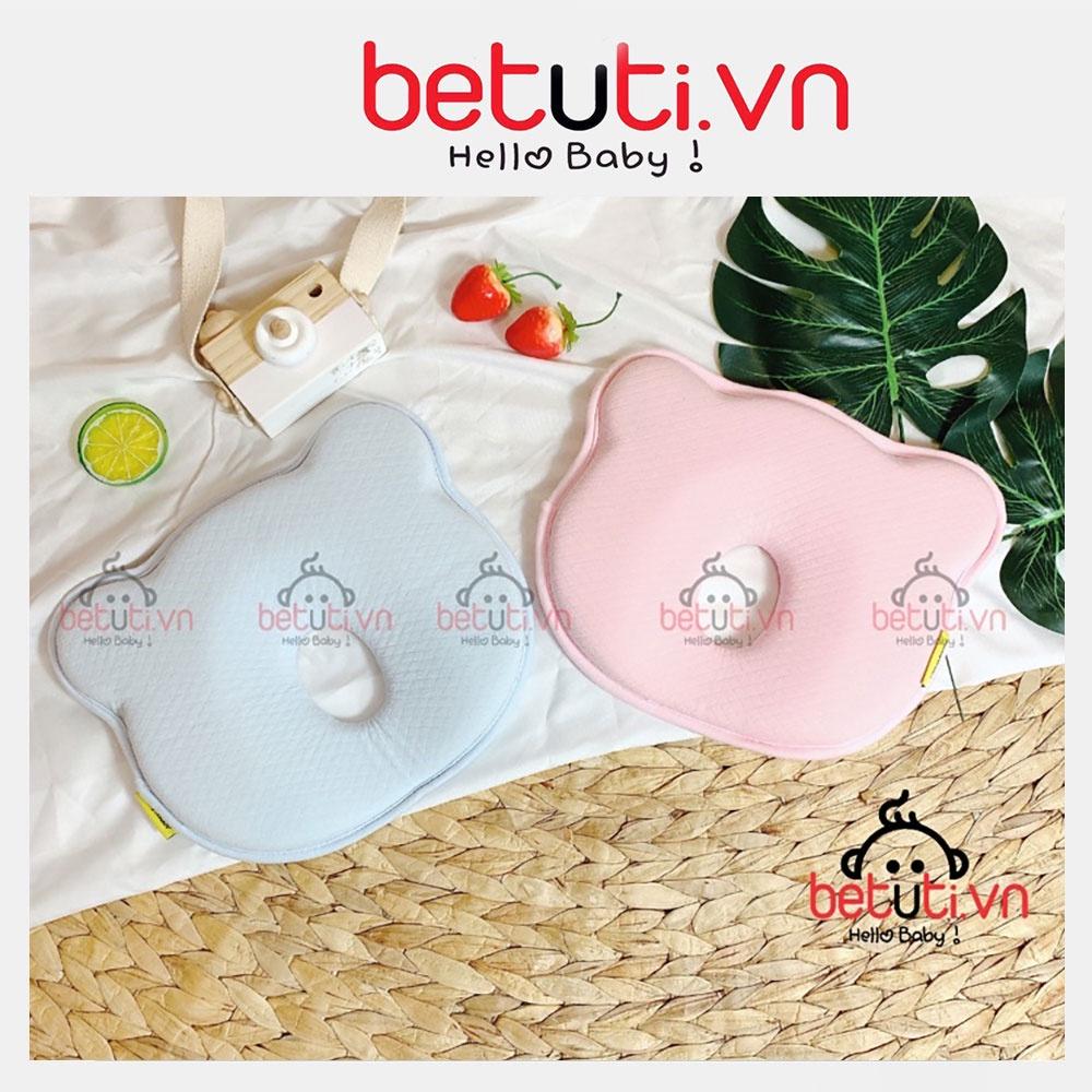 Gối cao su chống méo/bẹp đầu Mickey có lỗ thoáng cho bé sơ sinh -Amina