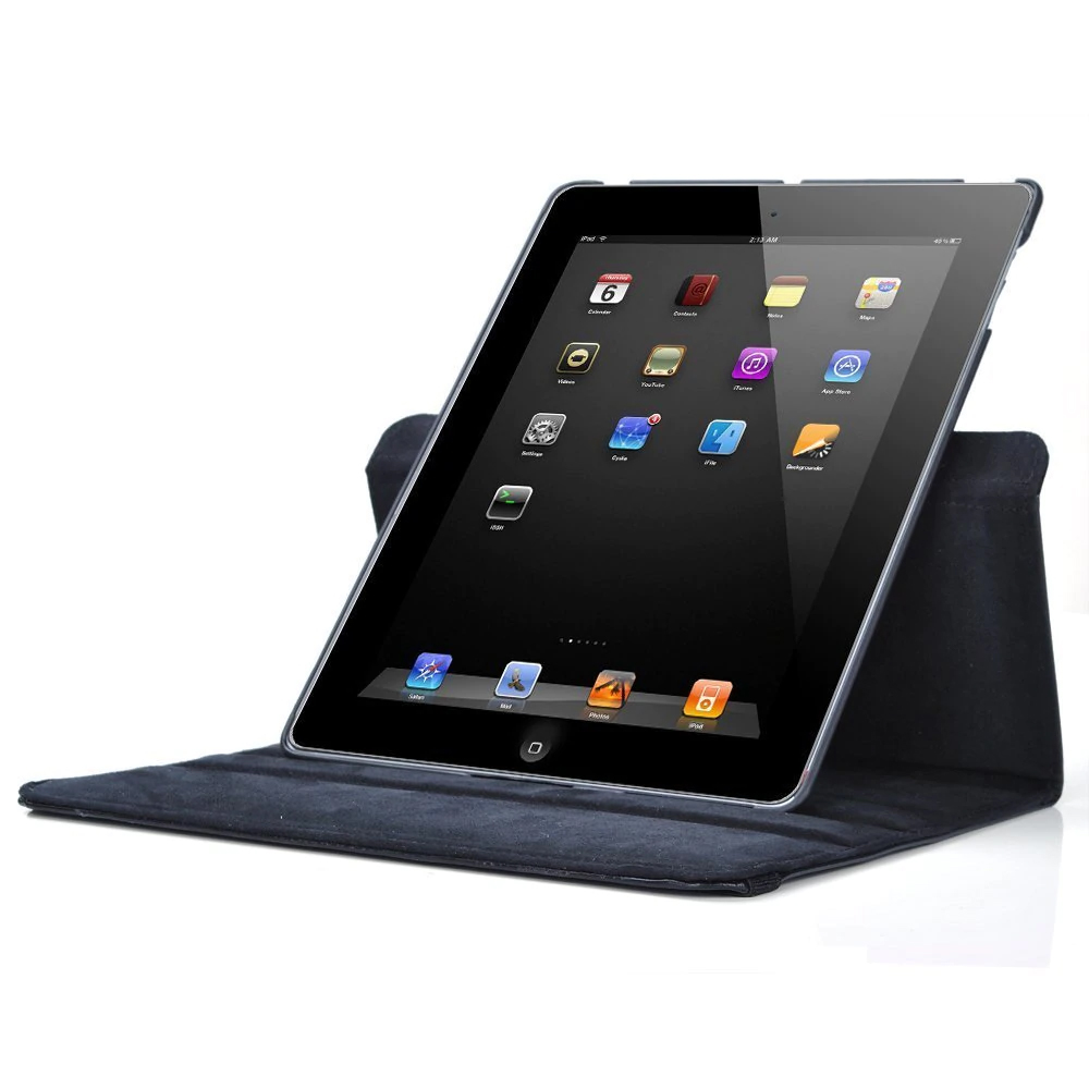 Bao da dành cho iPad 2 / 3 / 4 xoay 360 độ chống bụi chấm thấm tiện lợi - Hàng nhập khẩu