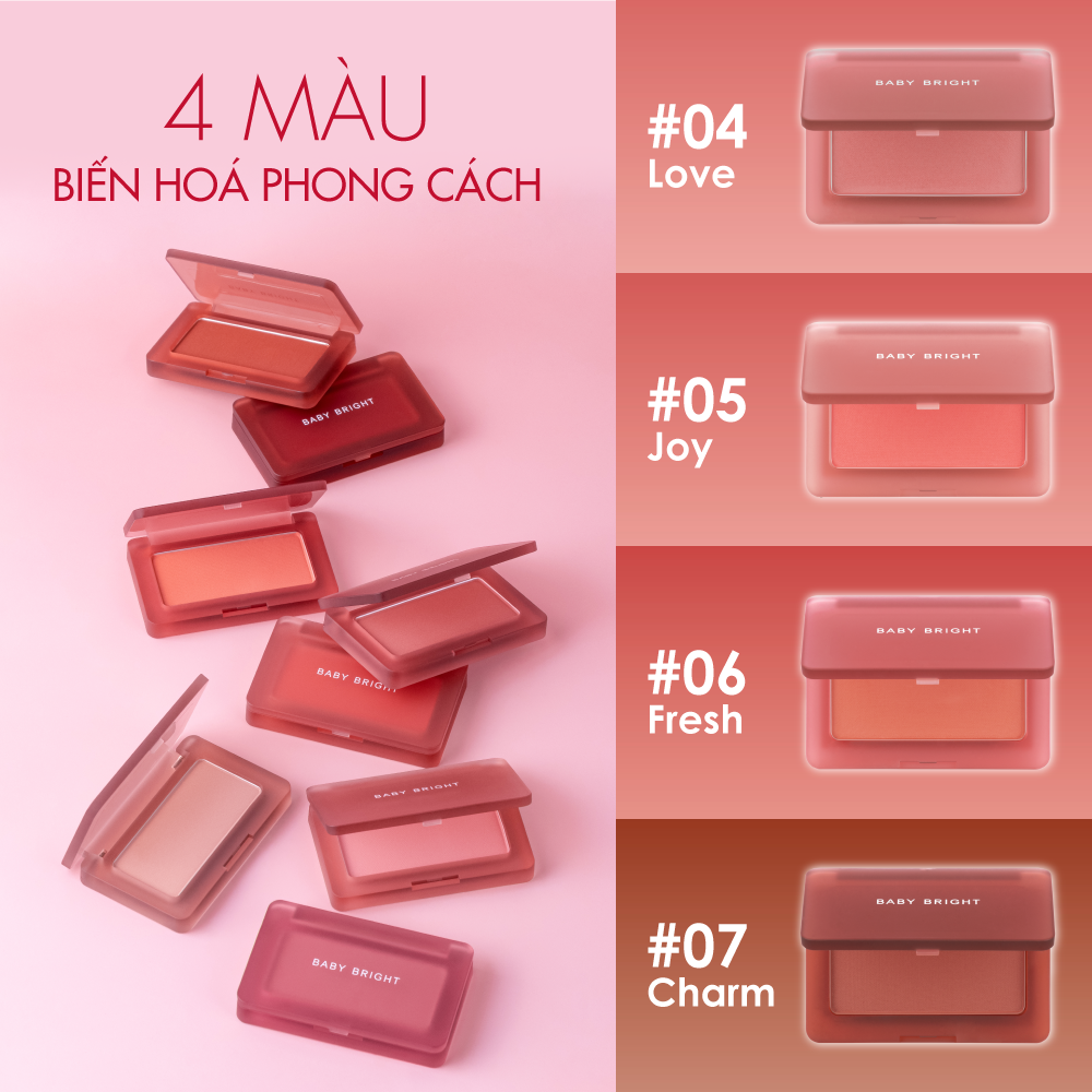 Phấn má hồng BABY BRIGHT MOOD MATTE BLUSHER