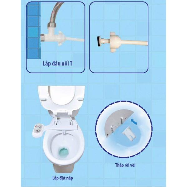 Vòi rửa vệ sinh thông minh Hyundae Bidet GDB 1000, Chính Hãng, 1 Vòi Nóng Lạnh, Linh Kiện Nhập Khẩu 100% Hàn Quốc