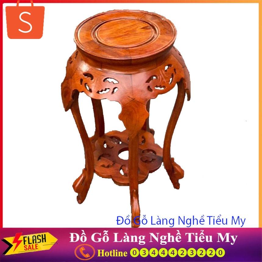 Đôn lá trầu gỗ Hương Mặt 30cm hàng đẹp, sang trọng