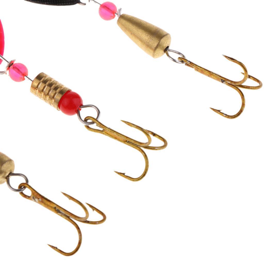 30pcs Colorful Metal Spinners Baits Bass Crankbaits Spoon Fishing Lures