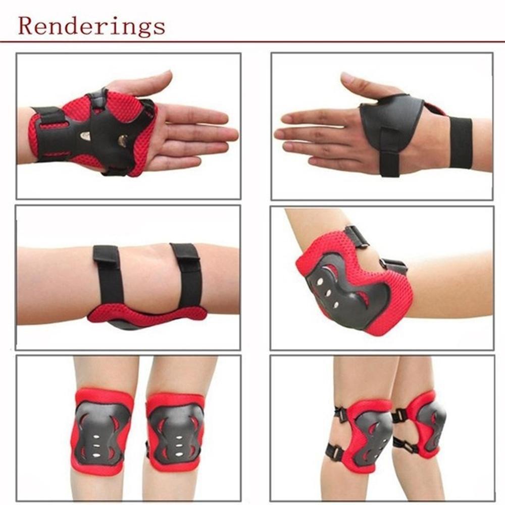 Đệm Bảo Vệ Đầu Gối / Khuỷu Tay 6 Trong 1 Tiện Dụng Cho Bé Khi Chơi Thể Thao / Trượt Ván