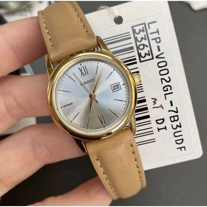 Đồng Hồ Nữ Dây Da Casio Standard LTP-V002GL-7B3UDF Chính Hãng - LTP-V002GL-7B3