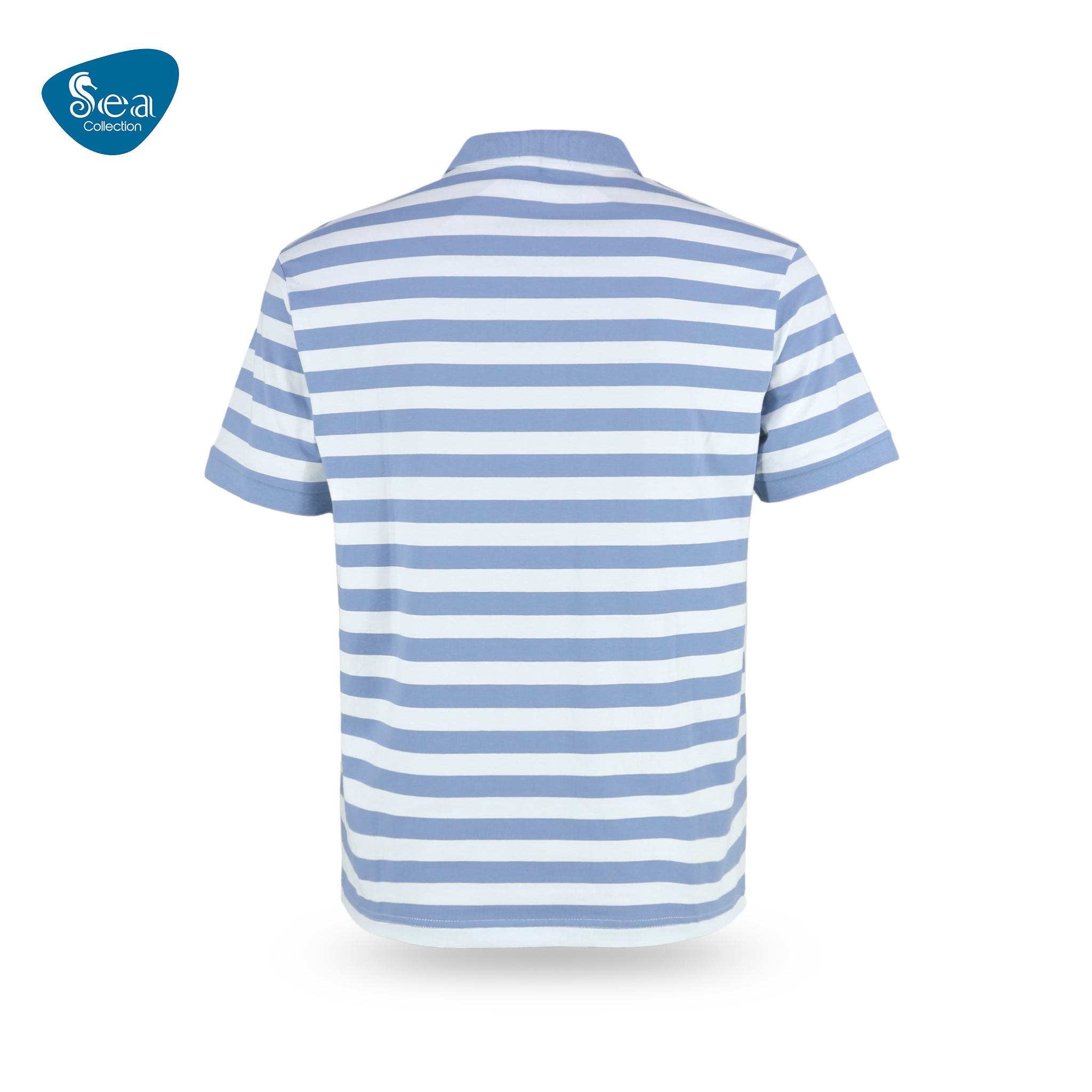 Áo thun polo nam Sea Collection sọc thêu Nón 9021
