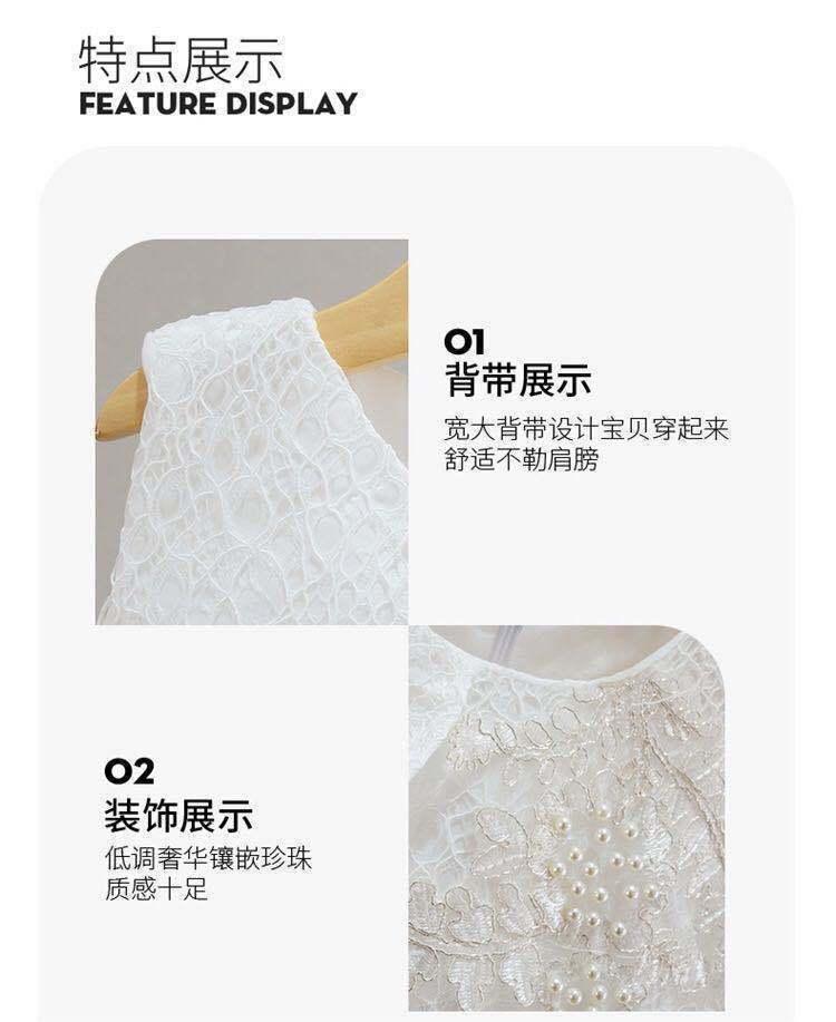 DONGSHOP Váy mùa hè cho bé gái 2023 Váy công chúa siêu xinh xắn Váy lụa phương Tây Váy trẻ em