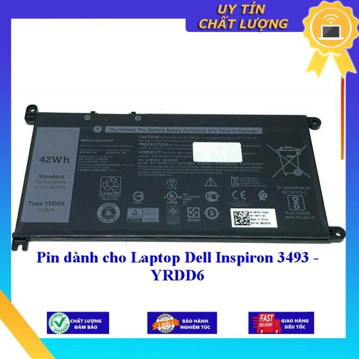 Pin dùng cho Laptop Dell Inspiron 3493 - Hàng Nhập Khẩu New Seal