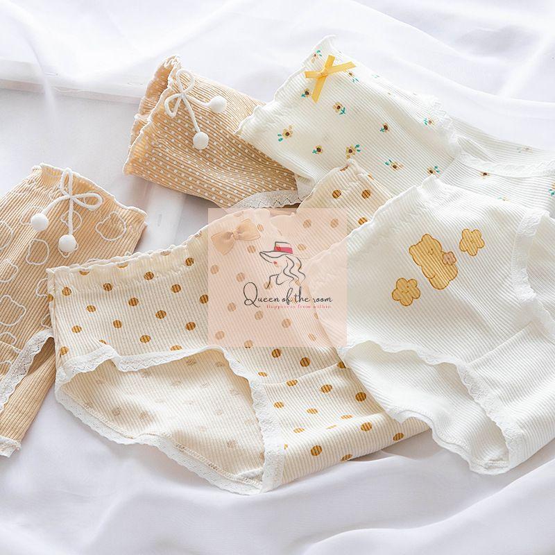 Combo 5 chiếc quần lót cotton dễ thương size M