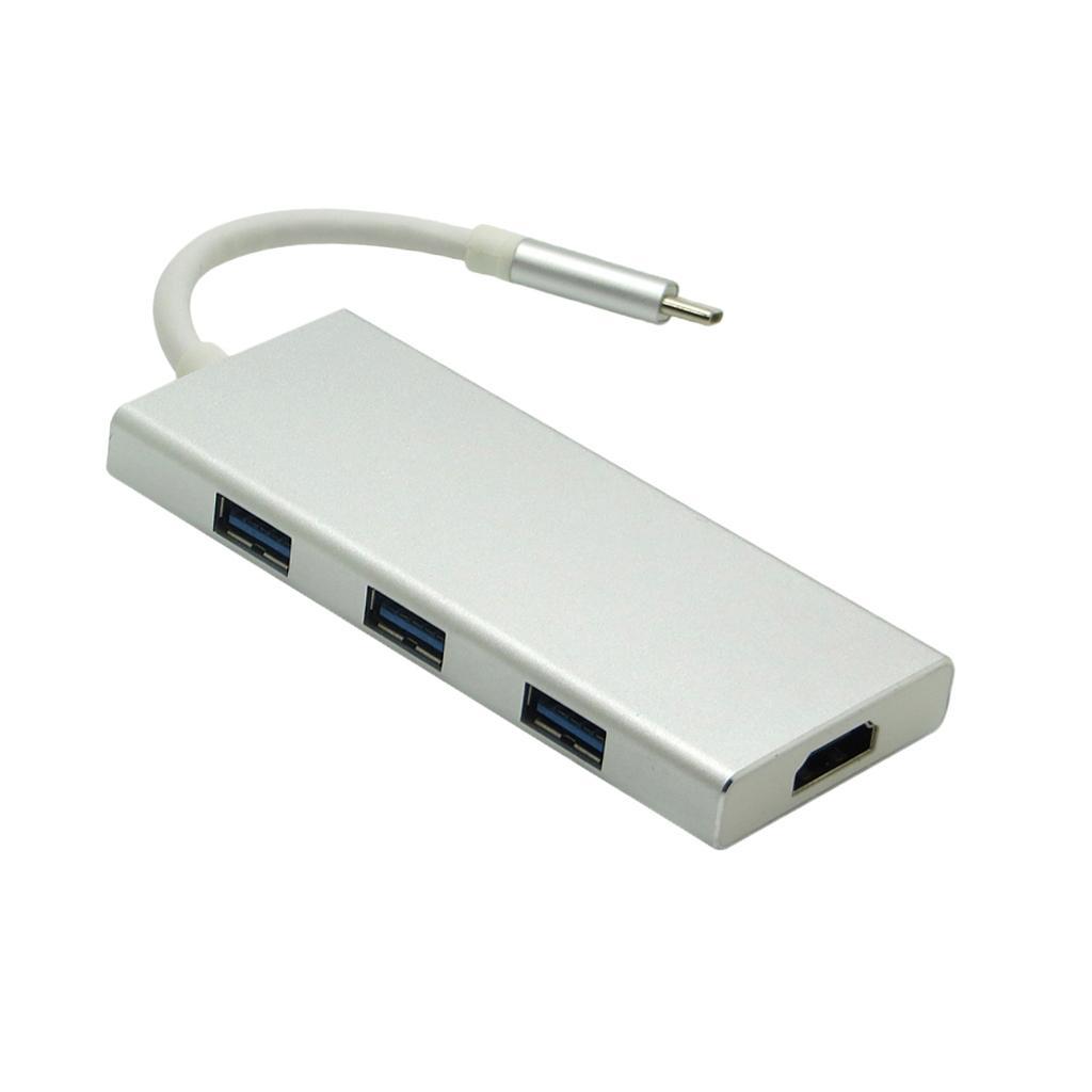 7 in 1 Type C to Hub Charging Card Reader USB 3.0 TF Adapter
