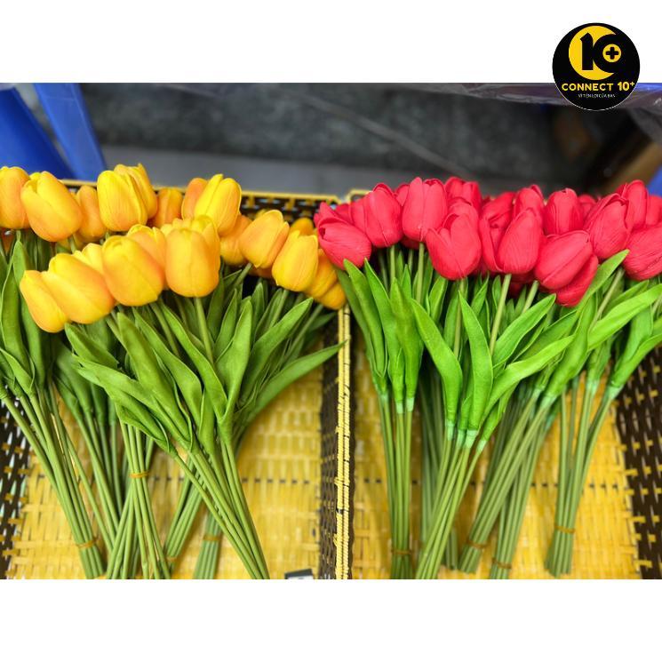 Hoa tuylip giả decor trang trí