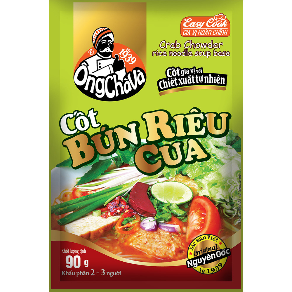 Combo 5 Gói Cốt Bún Riêu Cua Ông Chà Và 90g