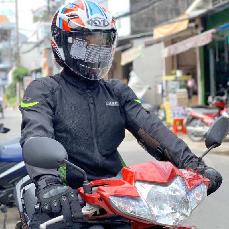 Áo khoác giáp bảo hộ LS2 Airy Man đi xe máy, moto