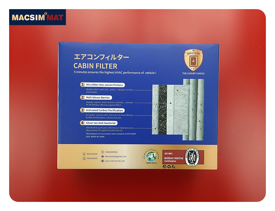 Lọc gió điều hòa cao cấp Macsim N95 xe ô tô BMW X5 2018- nay