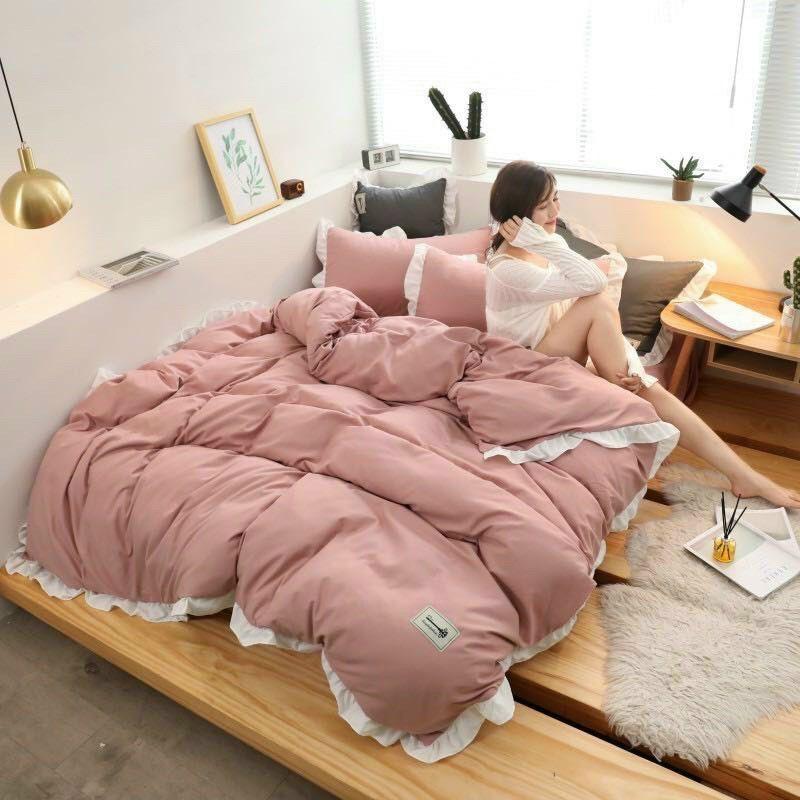 Combo bộ chăn ga kèm ruột chăn. Mẫu Inbox lựa chọn