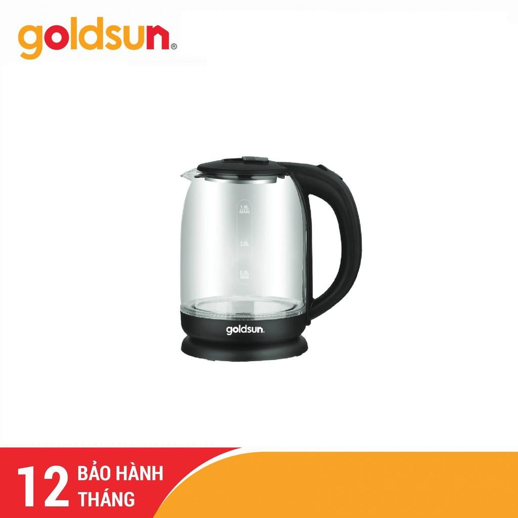 Ấm siêu tốc thủy tinh Goldsun GKT2601G - Hàng Chính Hãng