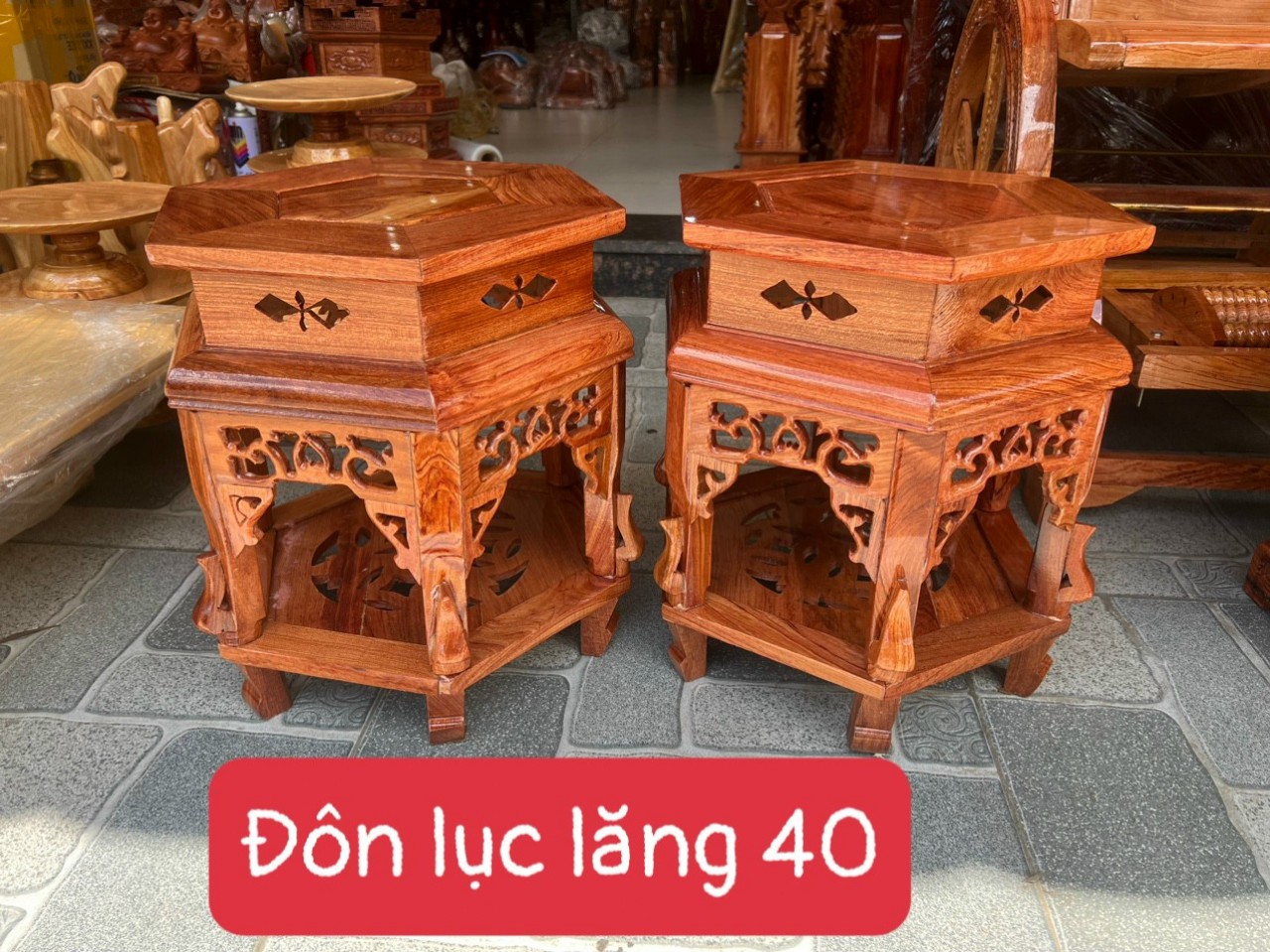 Đôn lục giác cao 40-50-60 cm mặt 32 cm