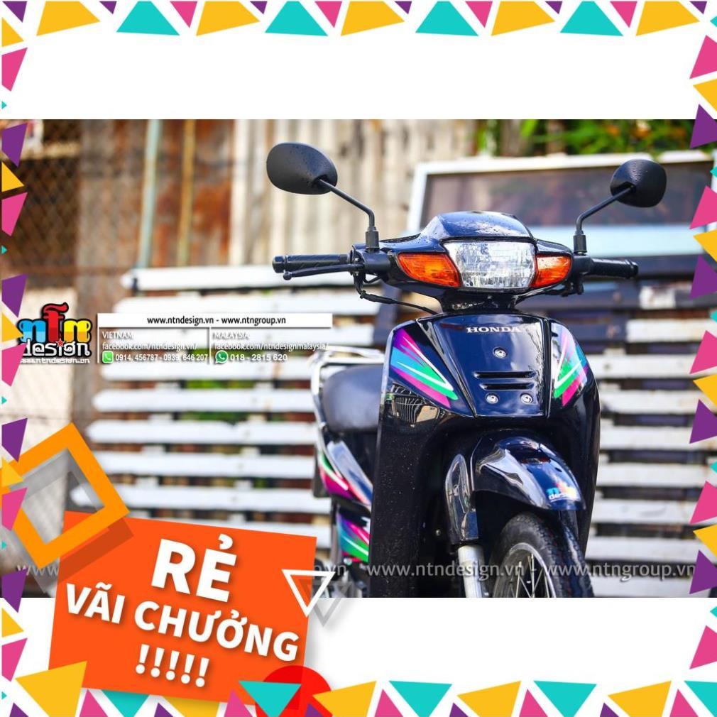 Tem Rời Wave Nhỏ Mẫu Zin Hồng Xanh Đen