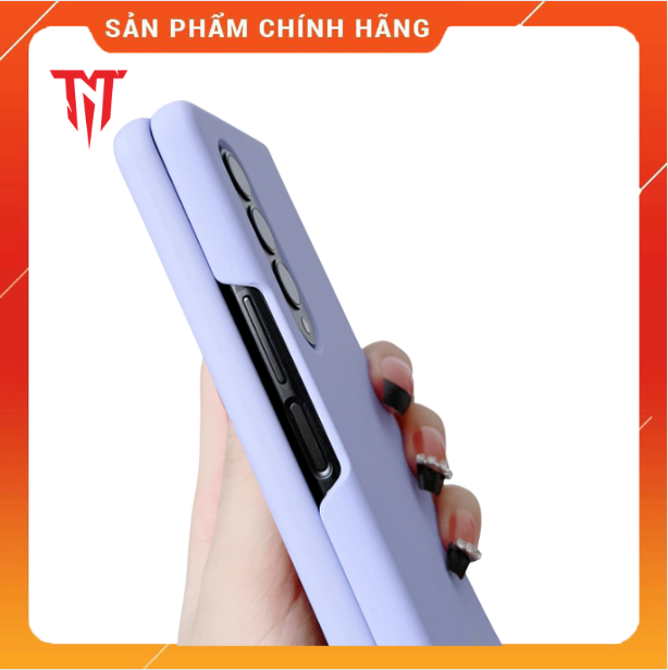 Ốp Điện Thoại Silicon Dẻo Phối Vải Flannel Bảo Vệ Cho điện thoại Samsung Galaxy Z Fold 4 3 5G- hàng nhập khẩu