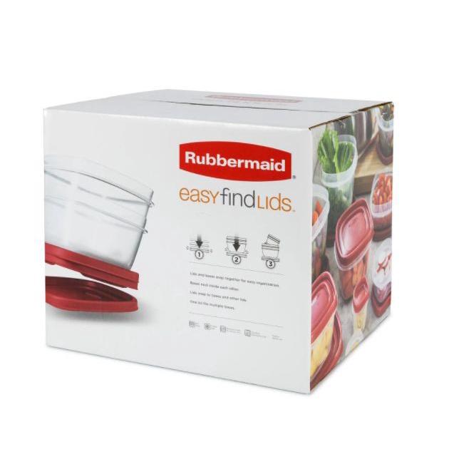 HỘP NHỰA ĐỰNG THỰC PHẨM Rubbermaid Easy Find Lids NẮP ĐỎ