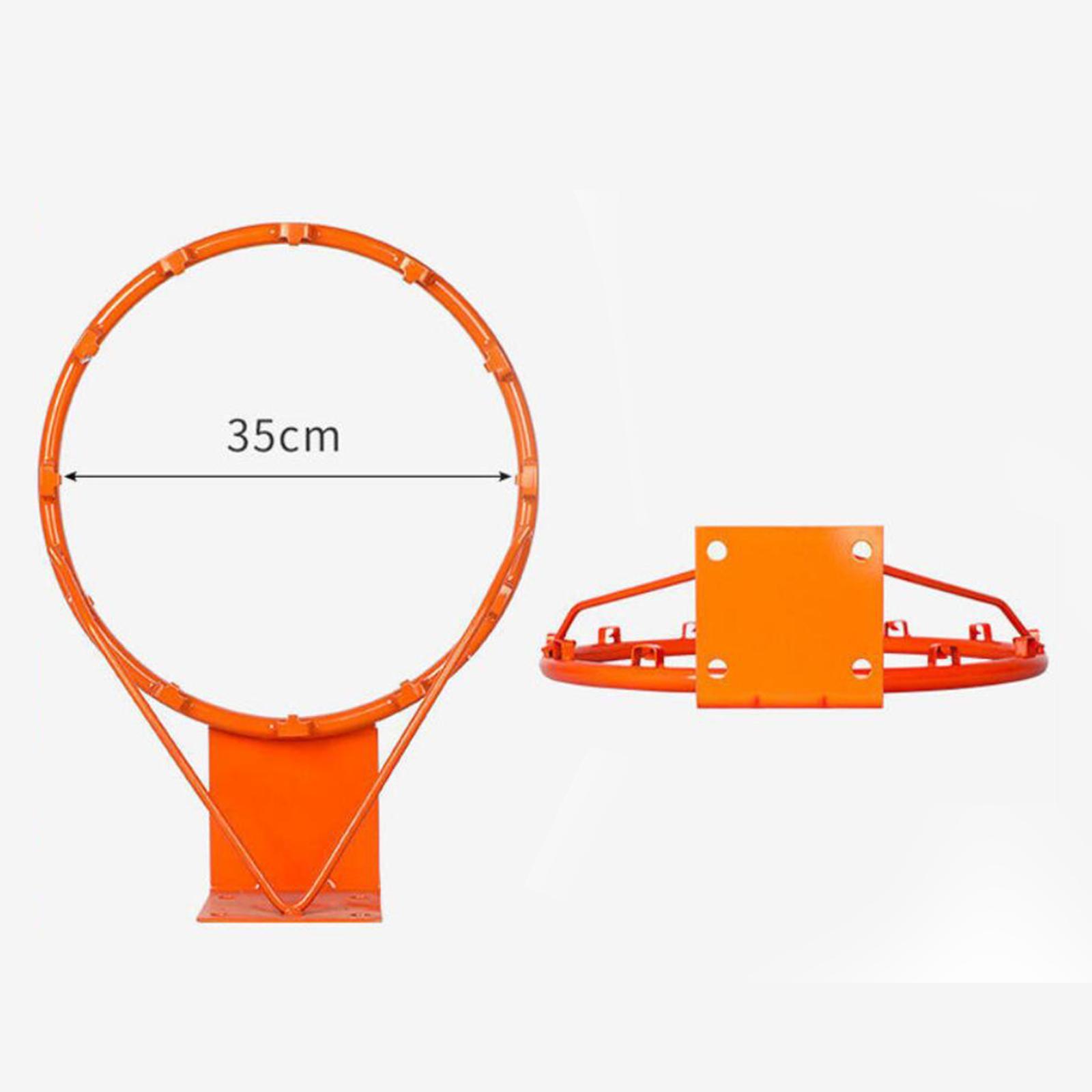 Basketball Hoop Set Wall Mounted Steel Frame Basketball Rim Outdoor Games