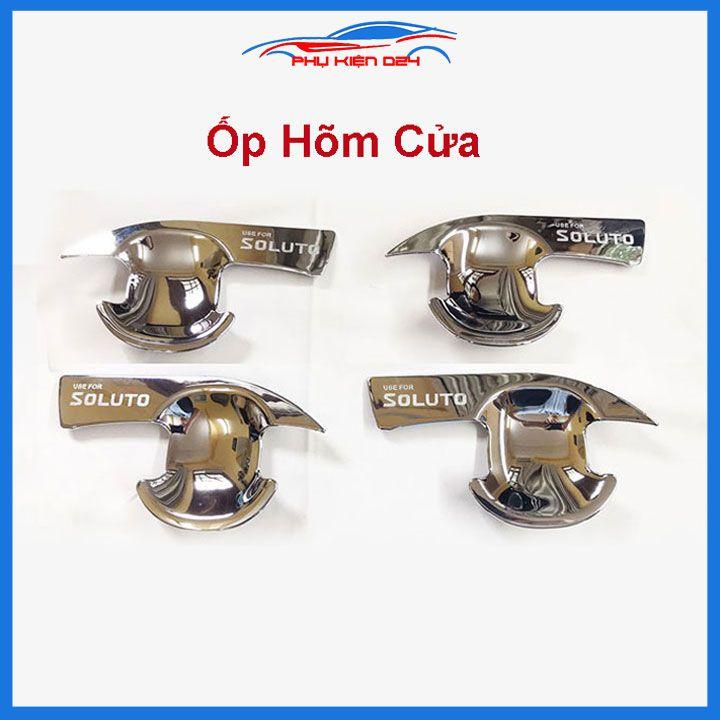 Ốp tay nắm hõm cửa Soluto 2019-2020-2021 mạ Crom chống trầy bảo vệ xe