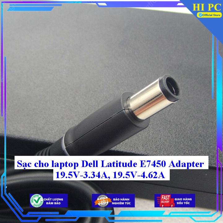 Sạc cho laptop Dell Latitude E7450 Adapter 19.5V-3.34A 19.5V-4.62A - Kèm Dây nguồn - Hàng Nhập Khẩu