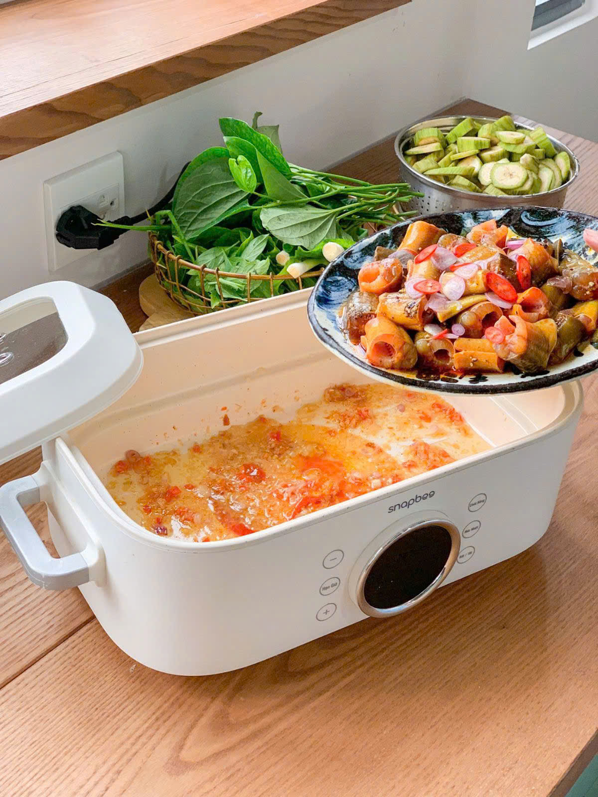 [Hàng chính hãng] Nồi Hấp Điện 3 Tầng SNAPBEE ST2000 - 20L Đa Năng, Kháng Khuẩn, Không Gây Mùi