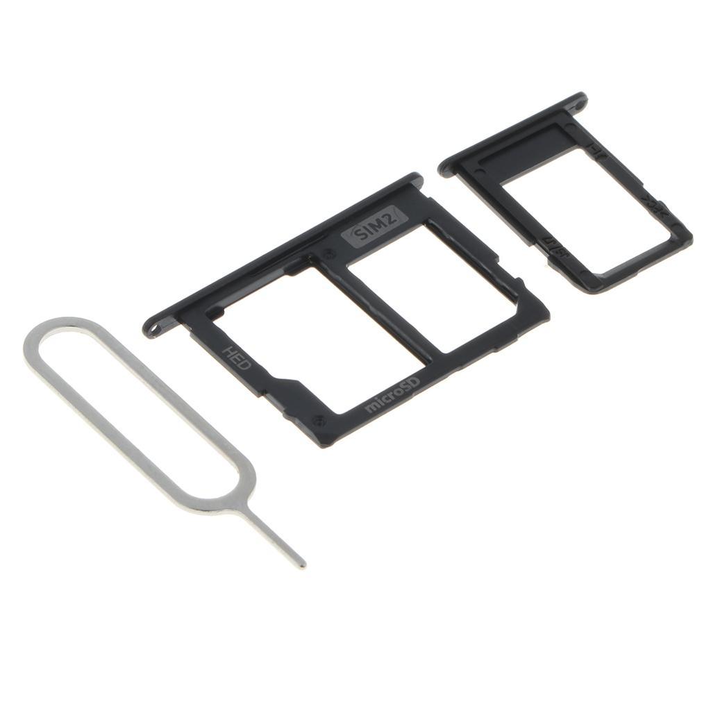 Sim Card Tray Holder Micro SD Slot Replacement For Samsung Galaxy J530 Black