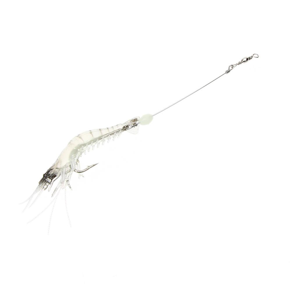 Mồi Tôm Sinh Học Câu Cá Nhân Tạo 18Cm 8G Có Hạt Dạ Quang Phát Sáng