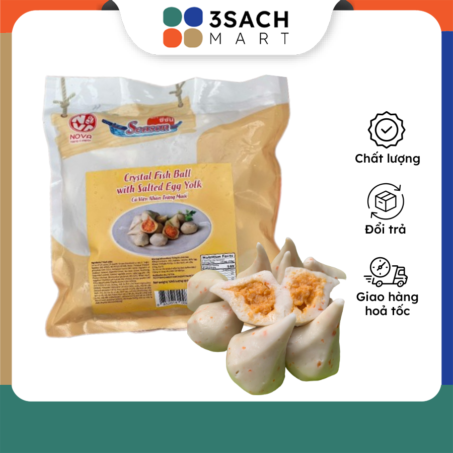 Cá Viên Nhân Trứng Muối 500g