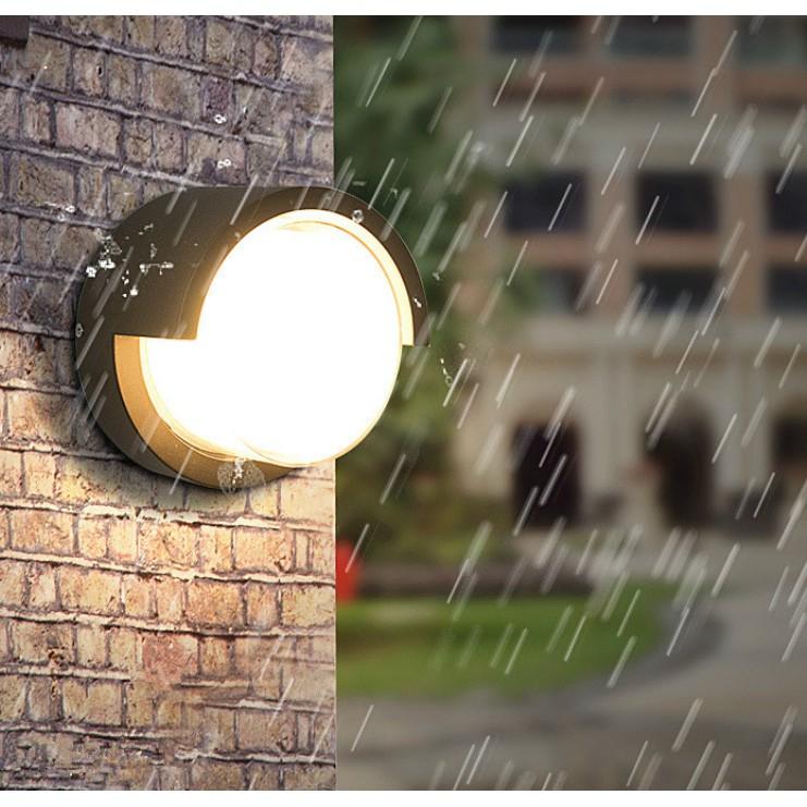 Đèn gắn tường ngoài trời hiện đại hộp tròn VN605