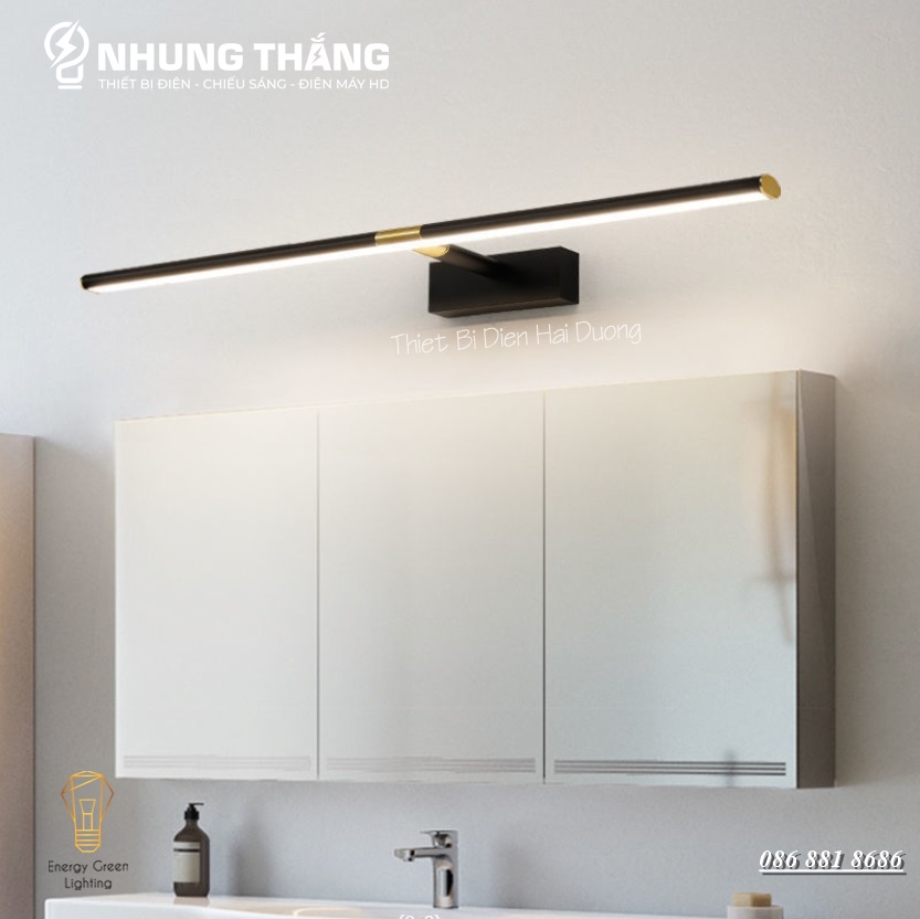 Đèn soi tranh - Đèn rọi gương Led Model 5058 60cm 12w 3 Chế Độ Ánh Sáng - Điều chỉnh được góc chiếu - Có Video