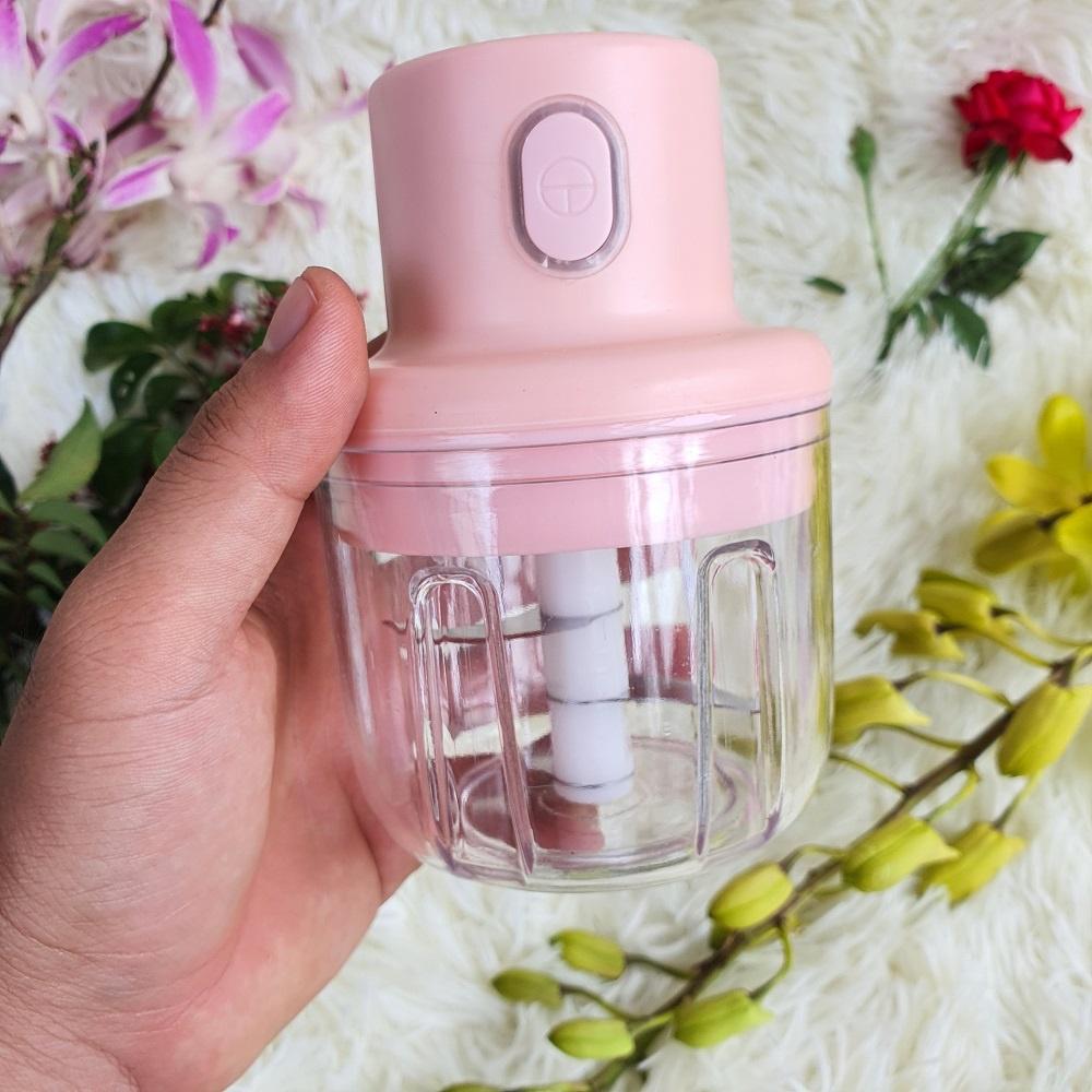 Máy Xay Mini Sạc Điện, Xay Thịt Ớt Hành Tỏi Rau Củ Quả Cầm Tay Siêu Tiện Lợi
