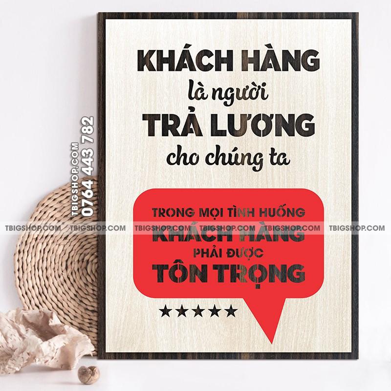 Bộ 2 tranh gỗ treo văn phong tạo động lực cho nhân viên kinh doanh