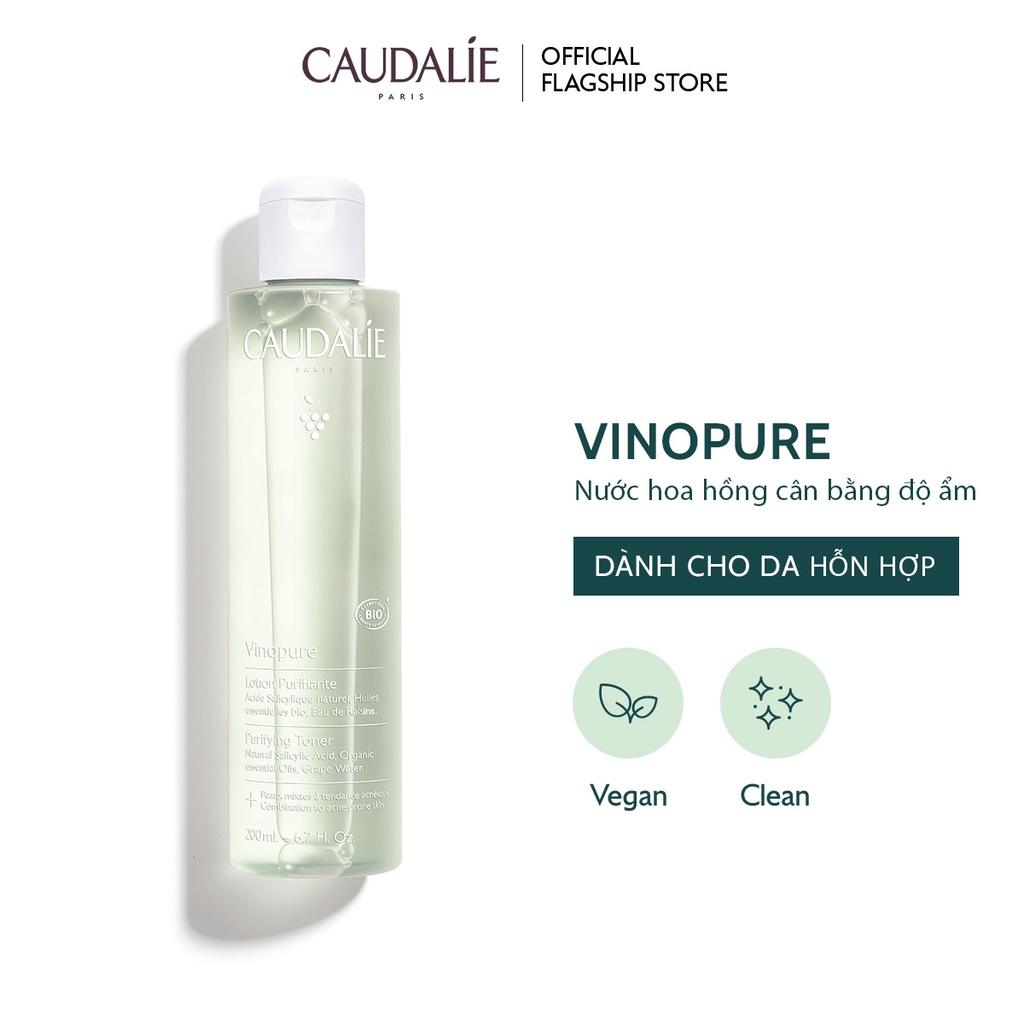 Nước hoa hồng cân bằng độ ẩm cho da Caudaie Vinopure Purifying Toner