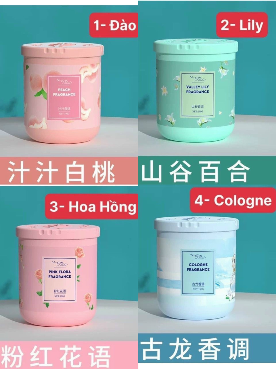Lọ Sáp Thơm Để Phòng Siêu Thơm 190gr