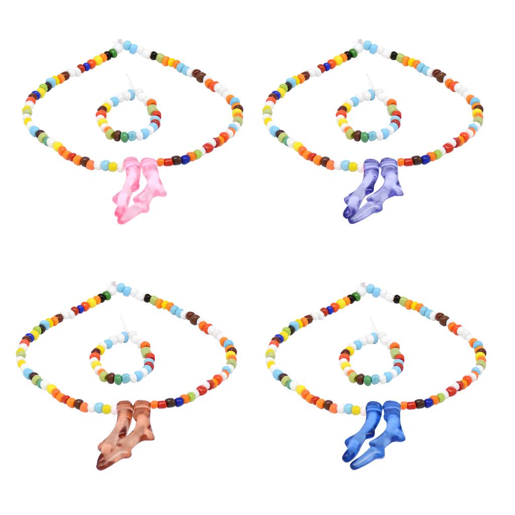 Plastic Jewelry Necklace Bracelet For 18'' American Doll Doll Party Dress Up