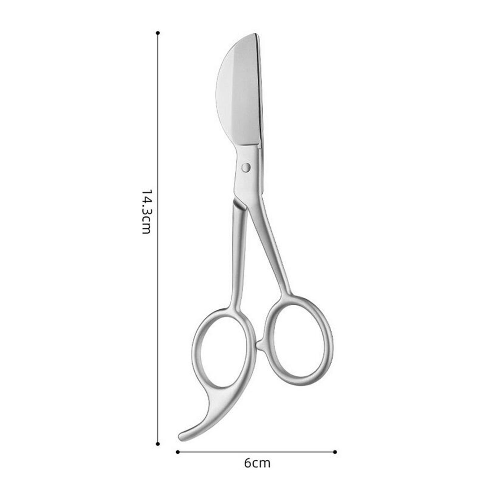 Applique Scissors Duckbill Blade  Portable Straight Handle Miniature Scissors  Blade for Professionals Fabric Sewing Rug Making