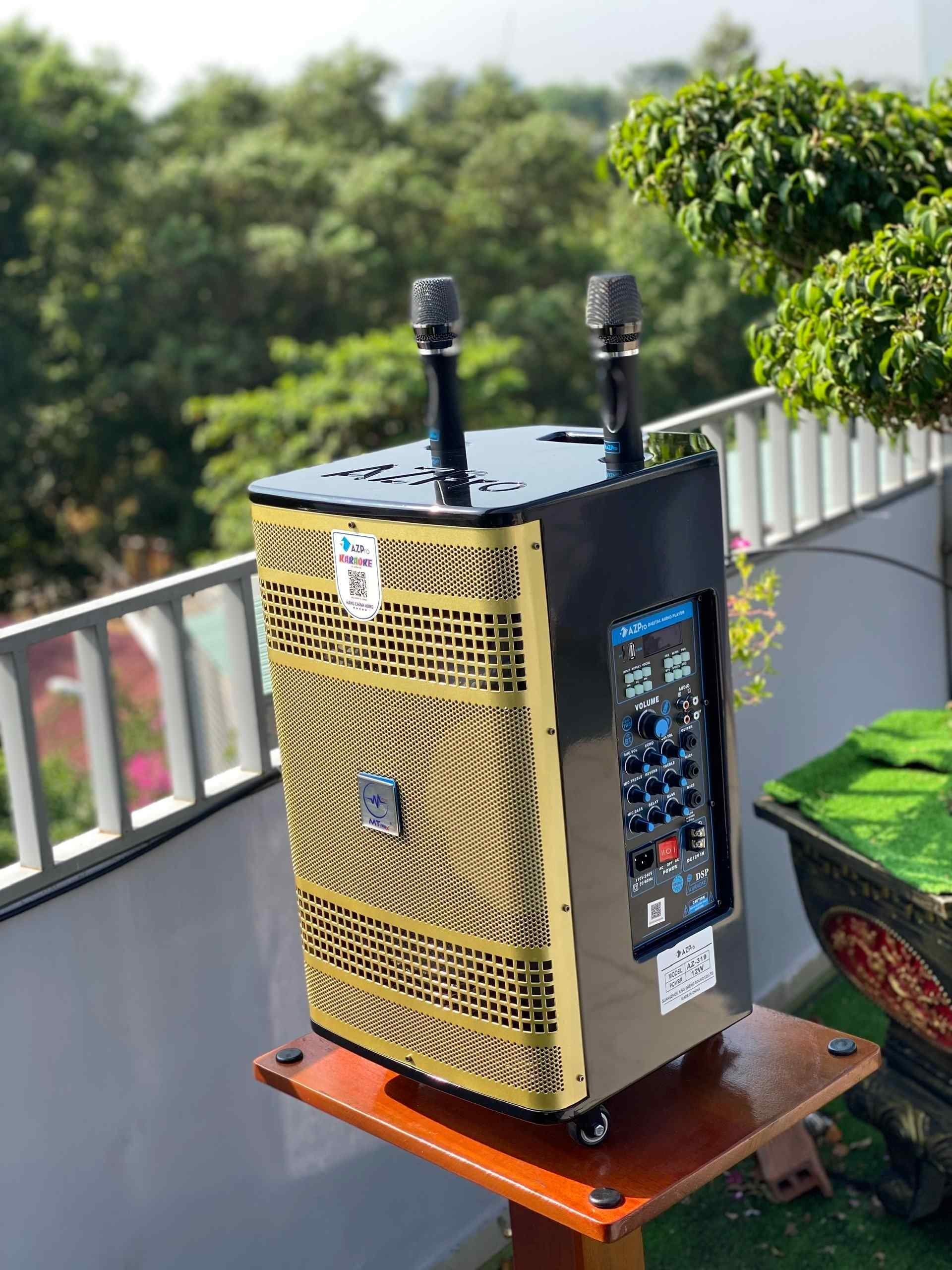 Loa Kéo Di Động Az319 - Loa Karaoke Thế Hệ Mới, Công Suất Lớn 280W, Bass Căng 3 Tấc, Âm Thanh Cực Mạnh, Sôi Động Hàng Chính Hãng