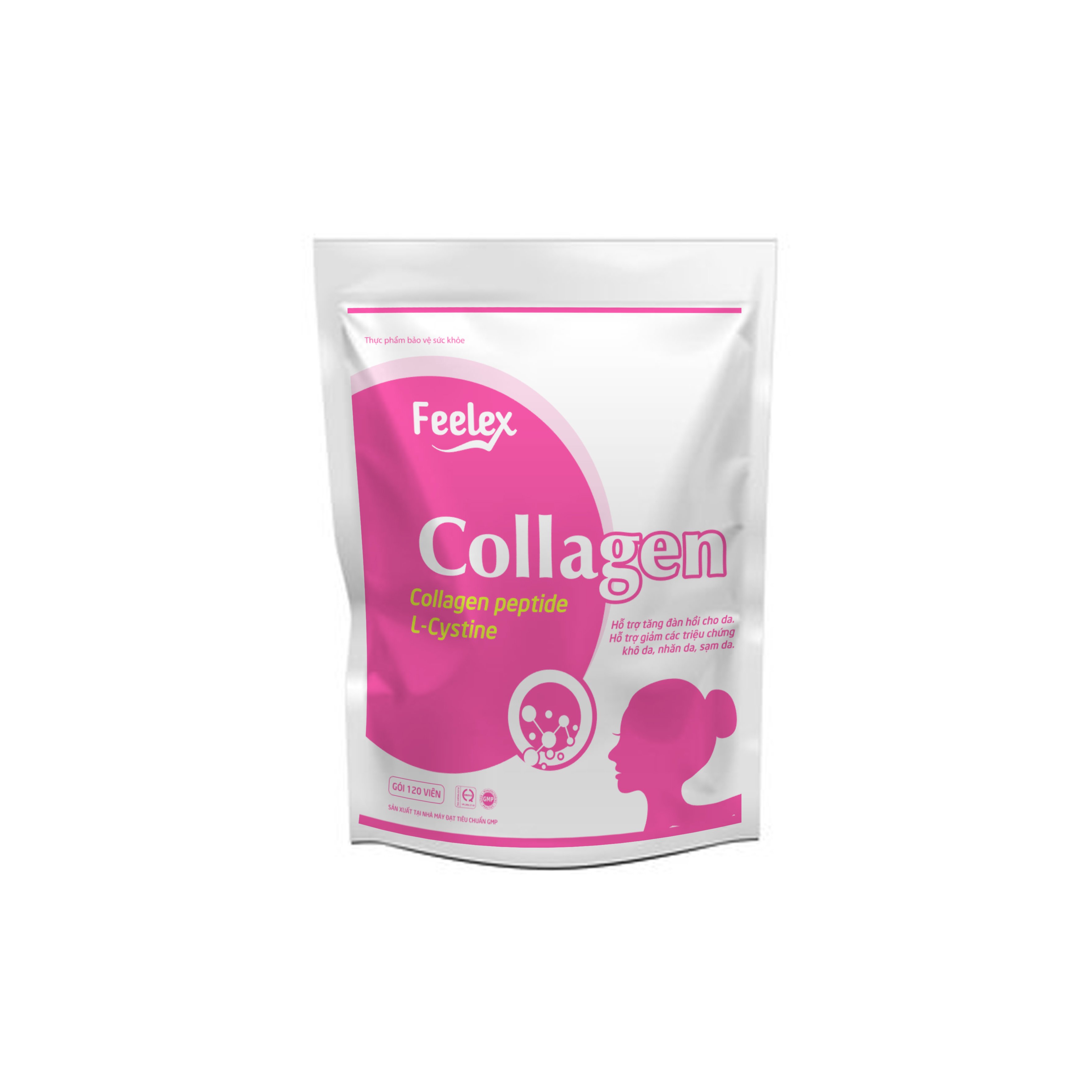 Viên uống Feelex Collagen giúp làm đẹp da, chống lão hóa gói 120 viên