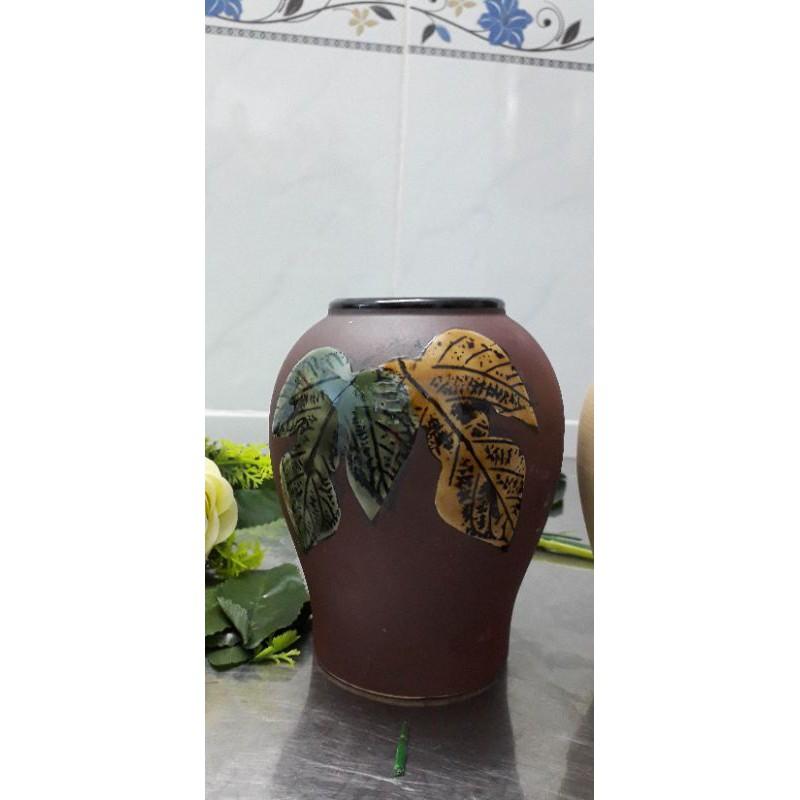 Bình sứ tráng men cao